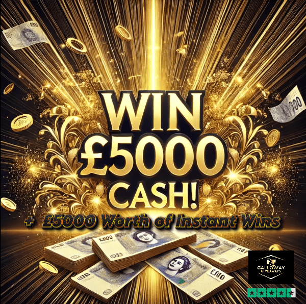 £5000 with £5000 Worth of Instant Wins