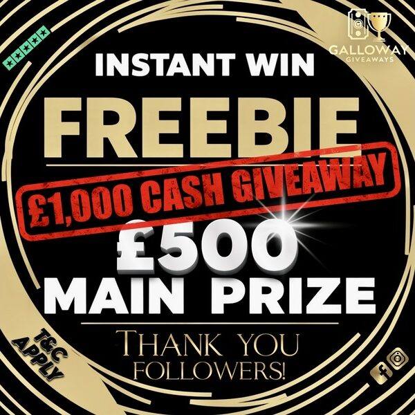 £1000 Cash Giveaway