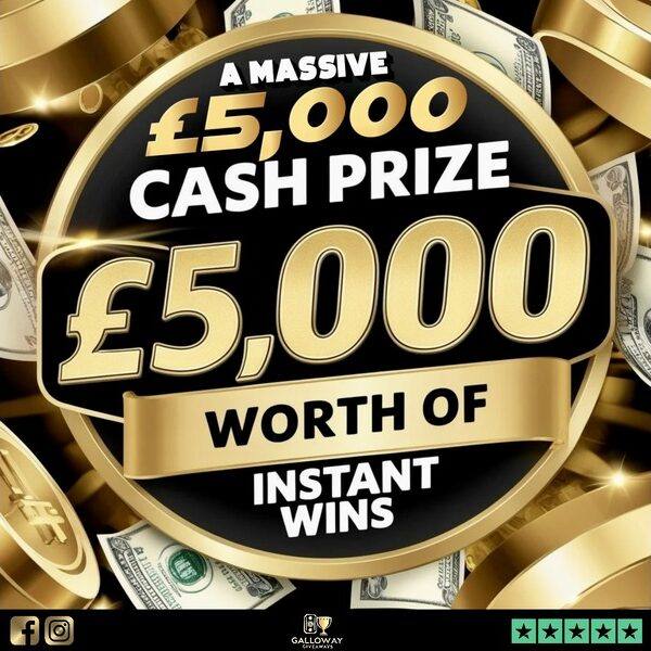 £5000 with £5000 Worth of Instant Wins #2